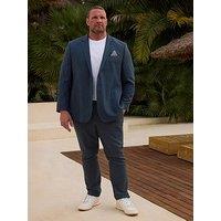 Badrhino Linen Suit Trousers 29 - Blue