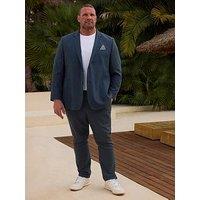 Badrhino Linen Suit Trousers 31 - Blue