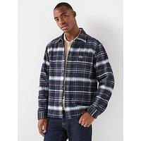 Lacoste Casual Checked Overshirt- Navy