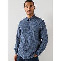 Lacoste Casual Flannel Shirt- Navy