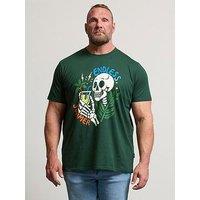 Badrhino Skull T-Shirt - Green