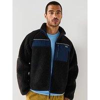 Lacoste Colourblock Fleece Zipped Jacket - Black
