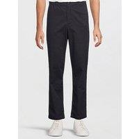 Lacoste Elastic Waist Stretch Chino Trousers- Black