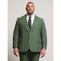 Badrhino Tweed Suit Jacket Short - Green
