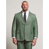 Badrhino Textured Suit Jacket Long - Green