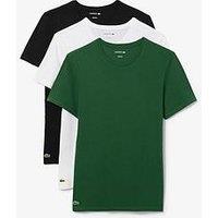 Lacoste 3 Pack T-Shirt- Green/ Mutli