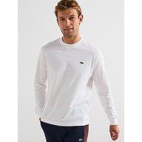 Lacoste Long Sleeved Cotton T-Shirt- White