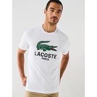 Lacoste Regular Fit Printed Jersey T-Shirt - White