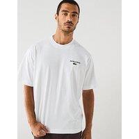 Lacoste Loose Fit Heavy Jersey Backprint T-Shirt - White