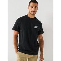 Lacoste Regular Fit Heavy Jersey Backprint T-Shirt - Black