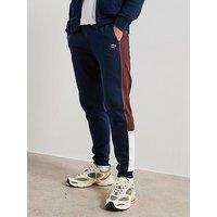 Lacoste Tapered Fit Colour Block Sweatpants - Black