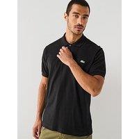 Lacoste Embroidered Mini-Piqu&Eacute; Short Sleeve Polo Shirt- Black