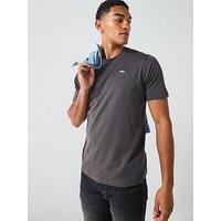 Diesel Badge D Oval T-Shirt- Grey