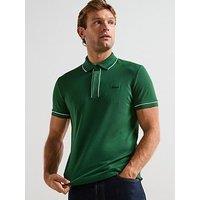 Lacoste Paris Stretch Piqu&Eacute; Short Sleeve Polo Shirt - Green