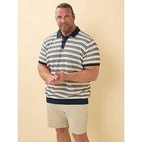 Badrhino Knitted Polo Shirt - Blue