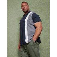 Badrhino Button Up Polo Shirt - Blue