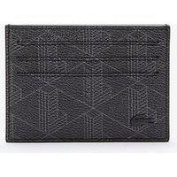 Lacoste Monogram Card Holder- Black