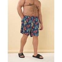 Badrhino Lobster Print Swimshorts - Blue