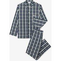 Lacoste Long Sleeve Checked Pyjama Set- Green