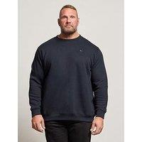Badrhino Plain Long Sleeve Crew Sweat - Blue