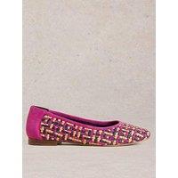 White Stuff Ellie Woven Ballerina - Pink