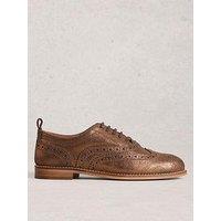 White Stuff Thistle Lace Up Brogue - Gold