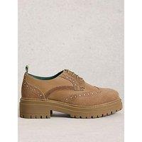 White Stuff Thistle Chunky Lace Up Brogue - Beige
