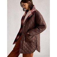 White Stuff Marlowe Reversible Coat - Purple