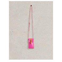White Stuff Clara Buckle Leather Phone Bag - Pink