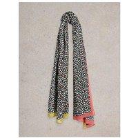 White Stuff Sophie Printed Scarf - Navy