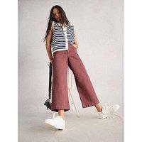 White Stuff Tia Wide Leg Crop Jean - Pink