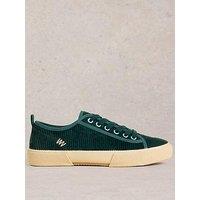 White Stuff Pippa Cord Lace Up Trainer - Blue