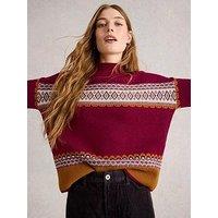 White Stuff Millie Fairisle Jumper - Pink