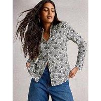 White Stuff Annie Jersey Shirt - White