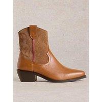 White Stuff Beau Western Boot - Beige