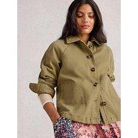 White Stuff Eden Denim Jacket - Green