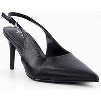 The Very Collection Sling Back Court Shoe - Black