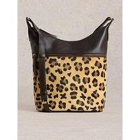 White Stuff Fern Leather Crossbody - Brown