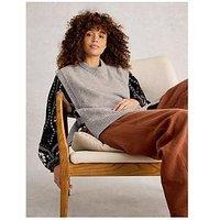 White Stuff Tanya Tabard Poncho - Grey