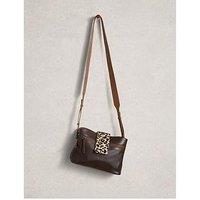White Stuff Tabby Leather Crossbody - Brown