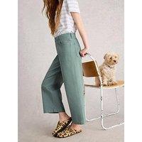 White Stuff Tia Wide Leg Crop Jean - Blue