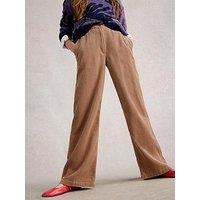 White Stuff Belle Cord Wide Leg Trouser - Beige