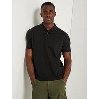 Levi'S Authentic Housemark Logo Short Sleeve Polo Shirt - Black