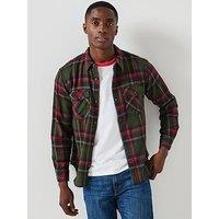 Levi'S Relaxed Fit Western Button Down Gingham Shirt- Red