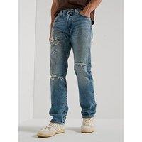 Levi'S 501 Original Straight Fit Jeans - Turquise Rivet Dx Selv - Blue