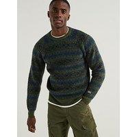 Levi'S Presidio Raglan Stripe Knitted Jumper - Grey