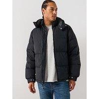 Levi'S Rockridge Hooded Short Padded Jacket - Black