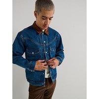 Levi'S Western Shothorn Denim Trucker Jacket - Dark Blue