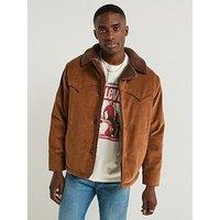Levi'S Durham Short Button Cord Jacket - Brown