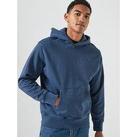 Levi'S Authentic Relaxed Fit Fleece Hoodie - Navy - Dark Blue